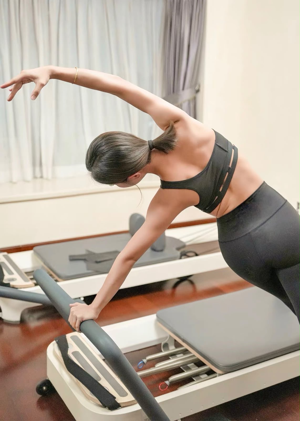 Reformer session at Molly Pilates